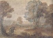 Claude Lorrain, Landscape with Tobias and the Angel (mk17)